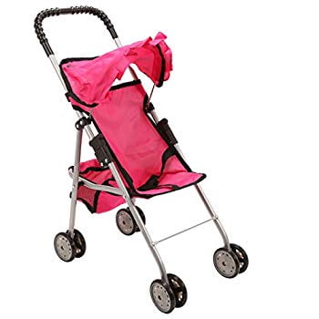 Mommy and Me My First Baby Doll Stroller with Basket Foldab Extra Tall 23 Inch